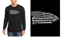 LA Pop Art Men's Pledge of Allegiance Flag Word Art Long Sleeve T-shirt